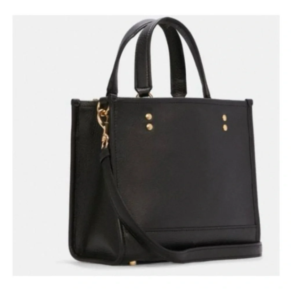 Coach Black Dempsey Tote With Patch